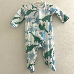 Carter's Blue and Green Dinosaur Footie